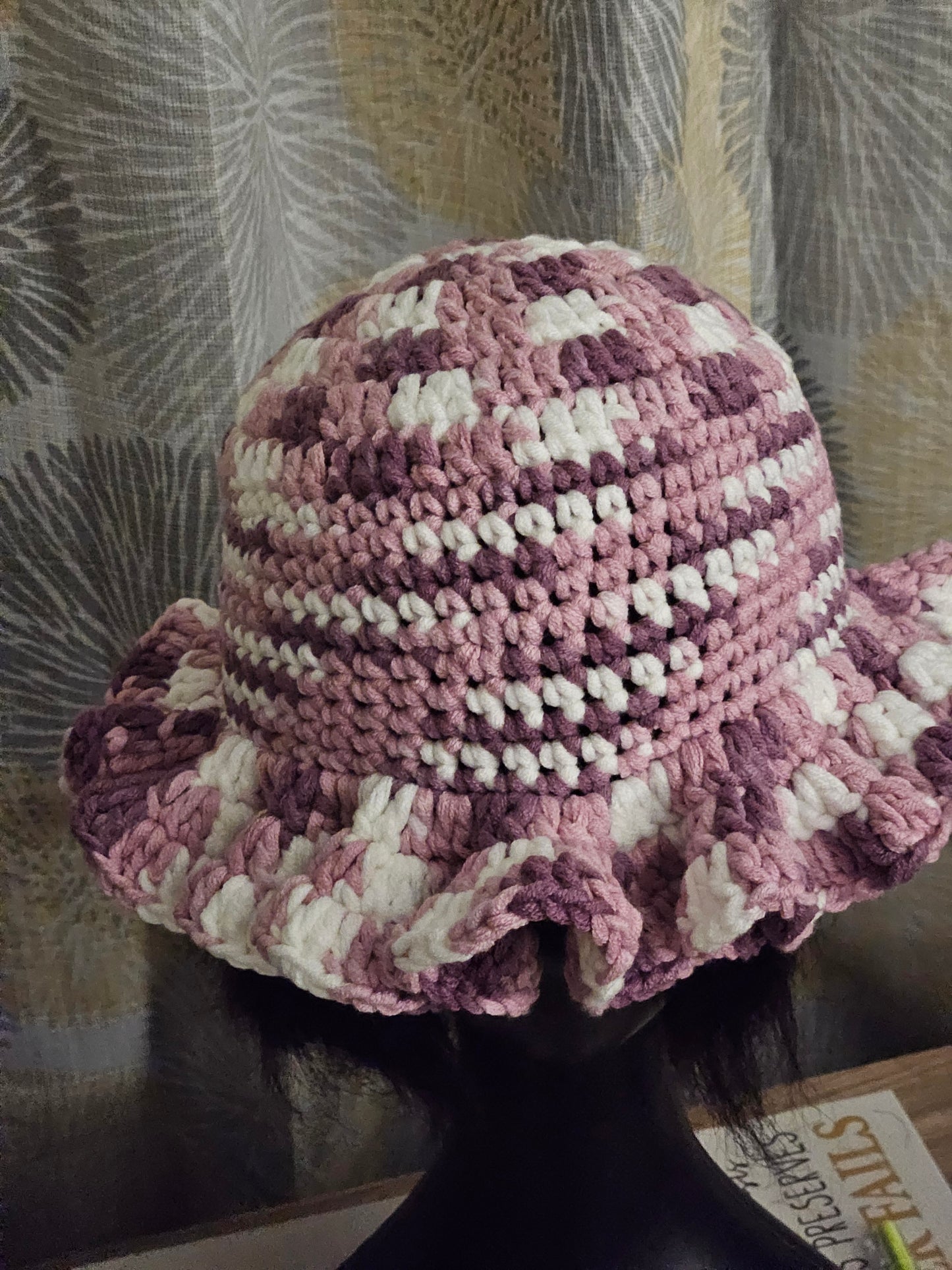 Cozy Elegance: Handmade Ruffle Crochet Bucket Hat