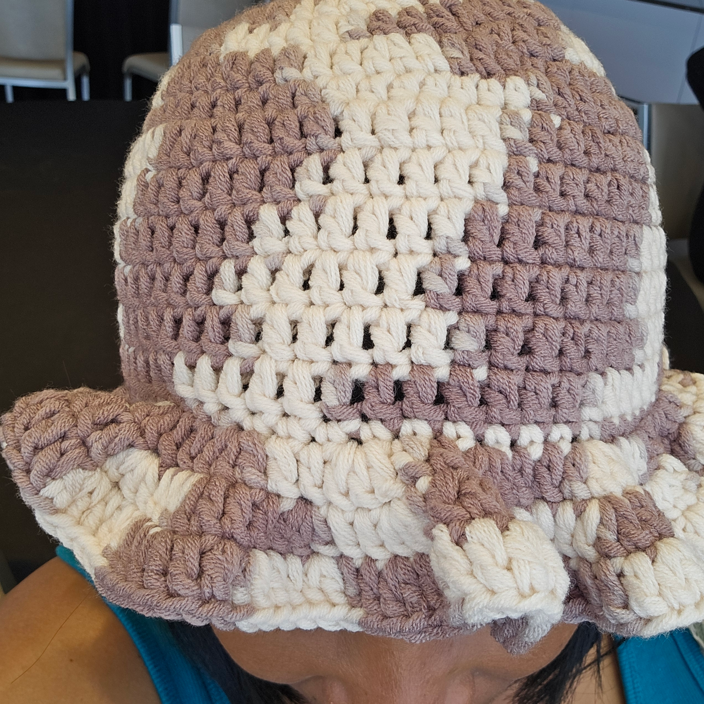 Cozy Elegance: Handmade Ruffle Crochet Bucket Hat