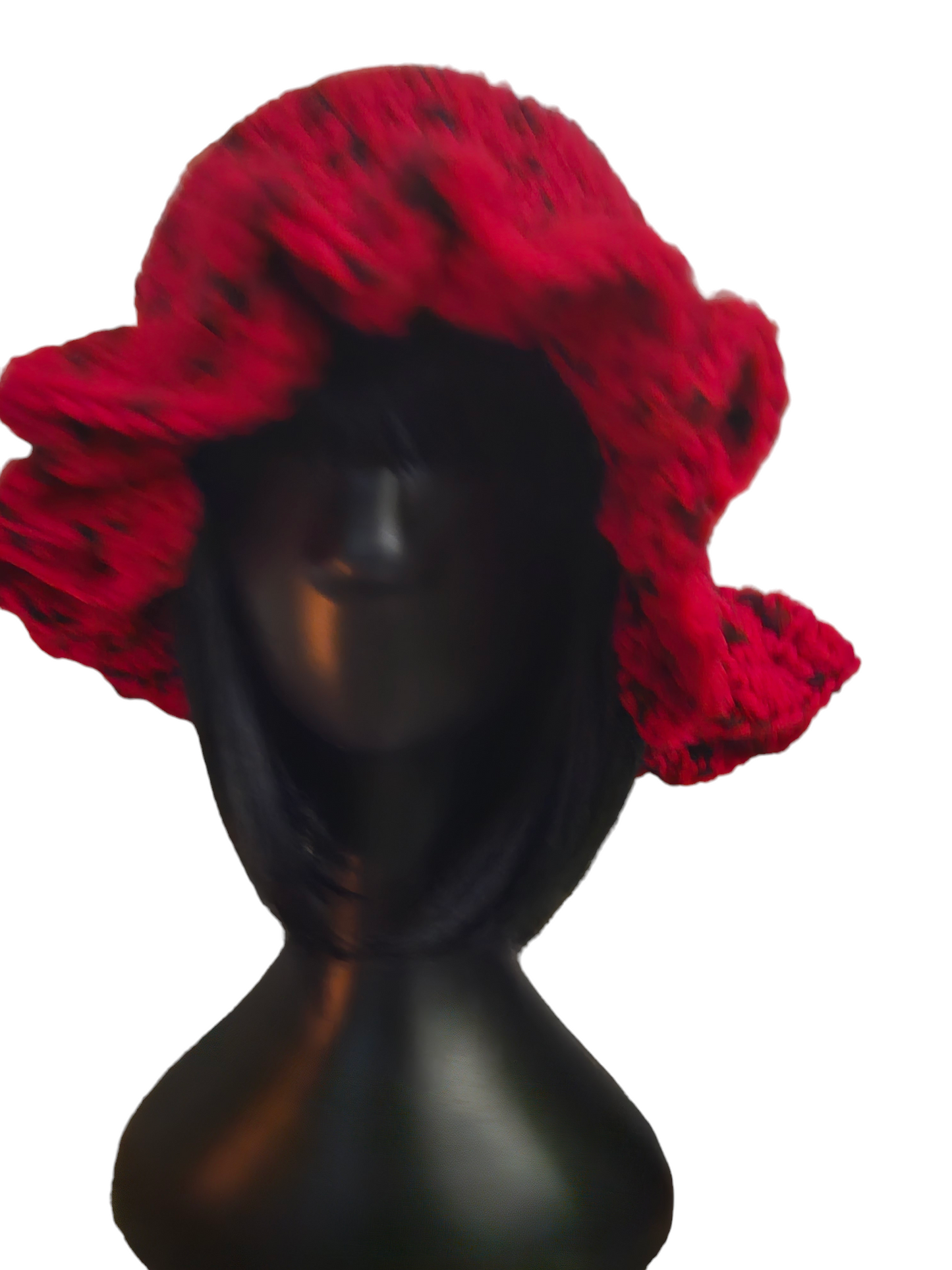 Cozy Elegance: Handmade Ruffle Crochet Bucket Hat