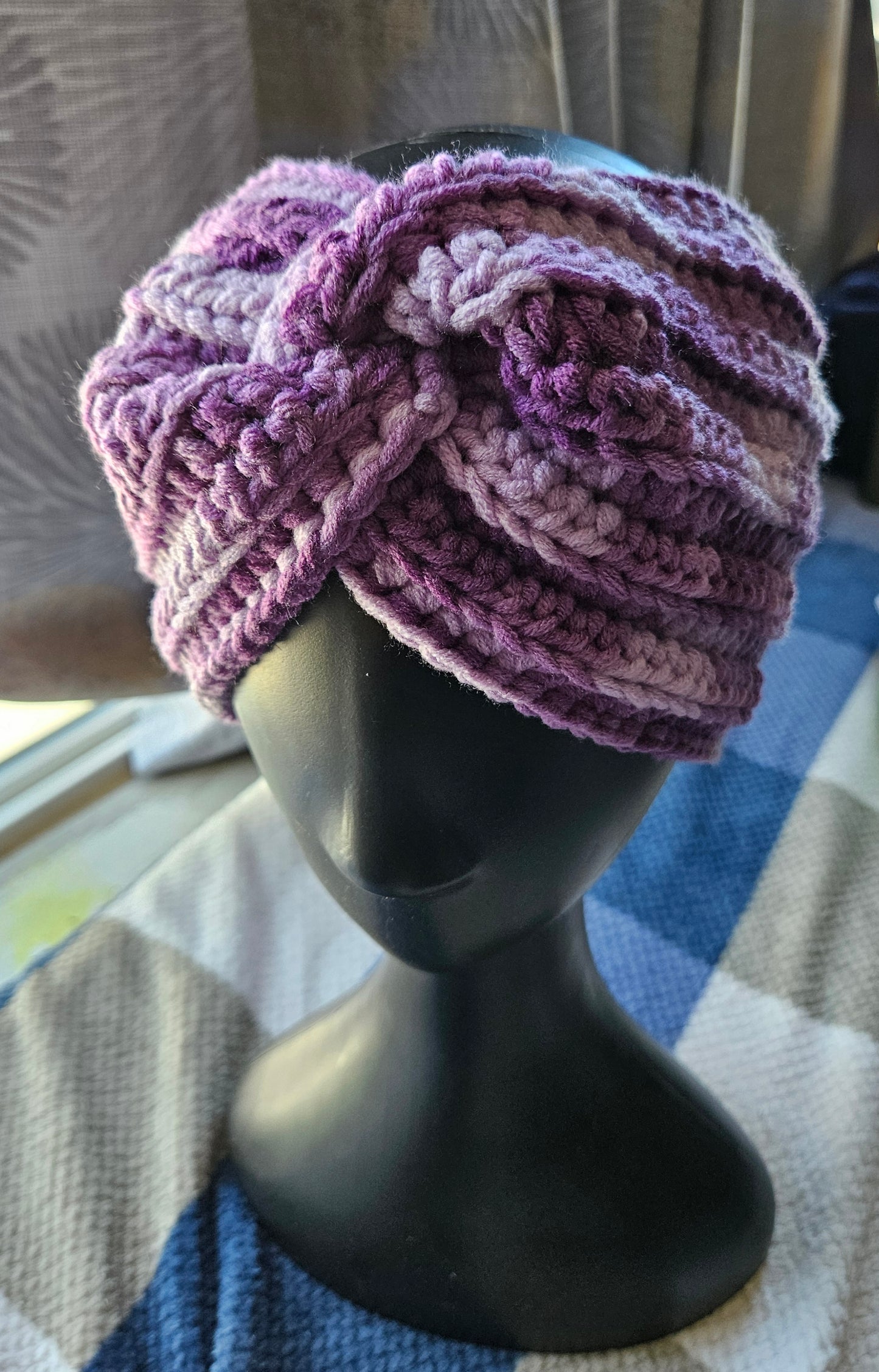 Silver Twisted Cotton Head Ear Warmer
