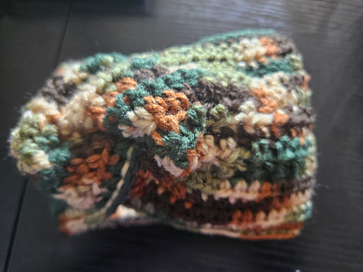 Camouflage Twisted Crochet Ear Warmer