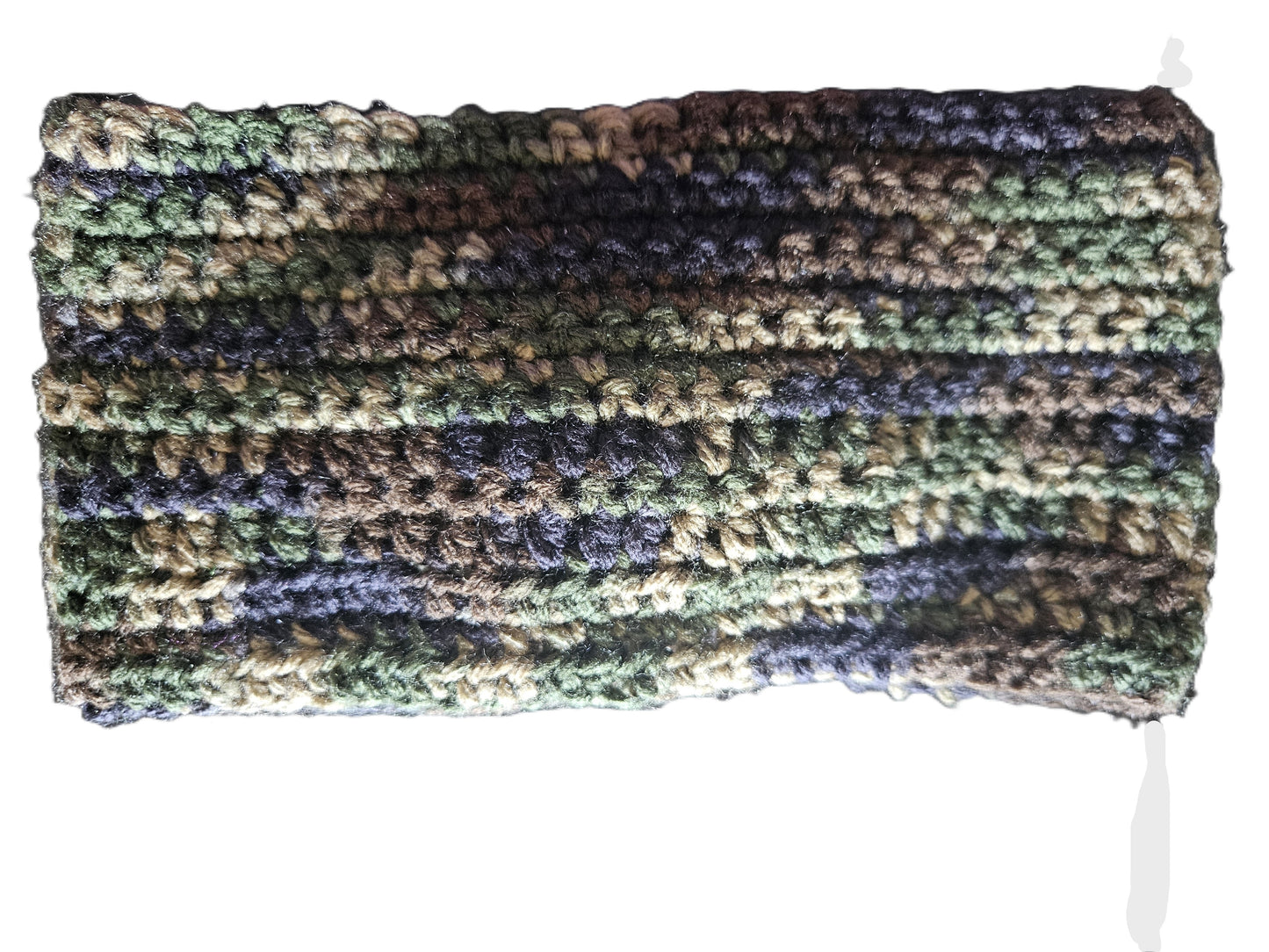 Army Twisted Crochet Ear Warmer