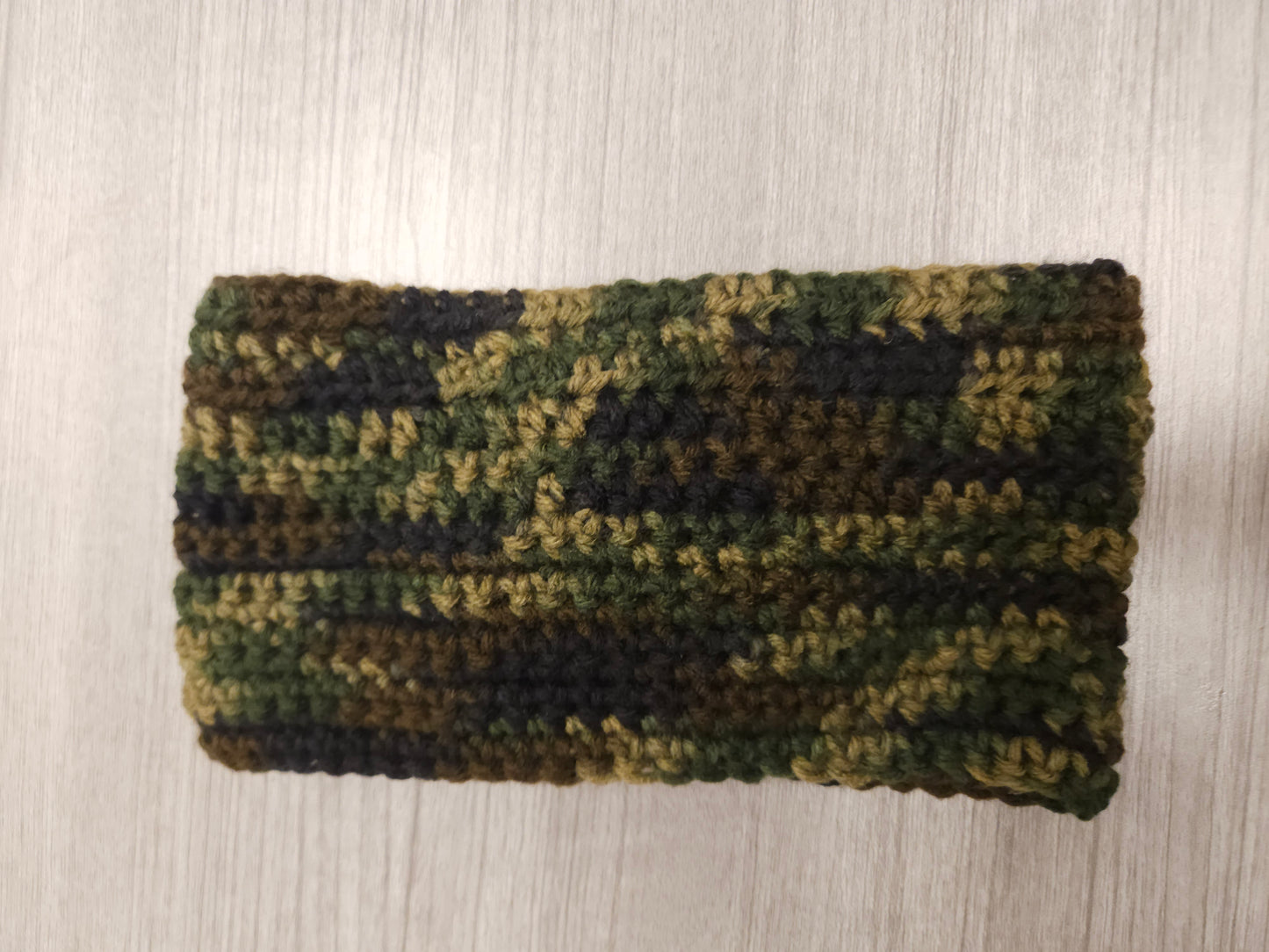 Army Twisted Crochet Ear Warmer