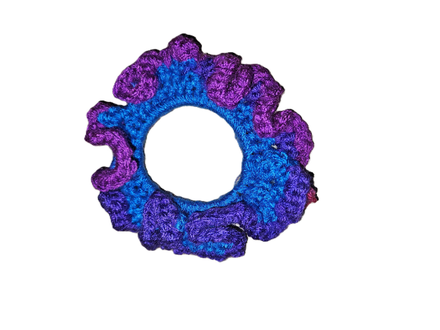 Purple Crochet Scrunchie