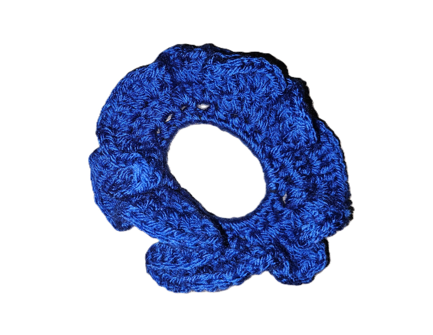 Blue Handmade Crochet Scrunchies