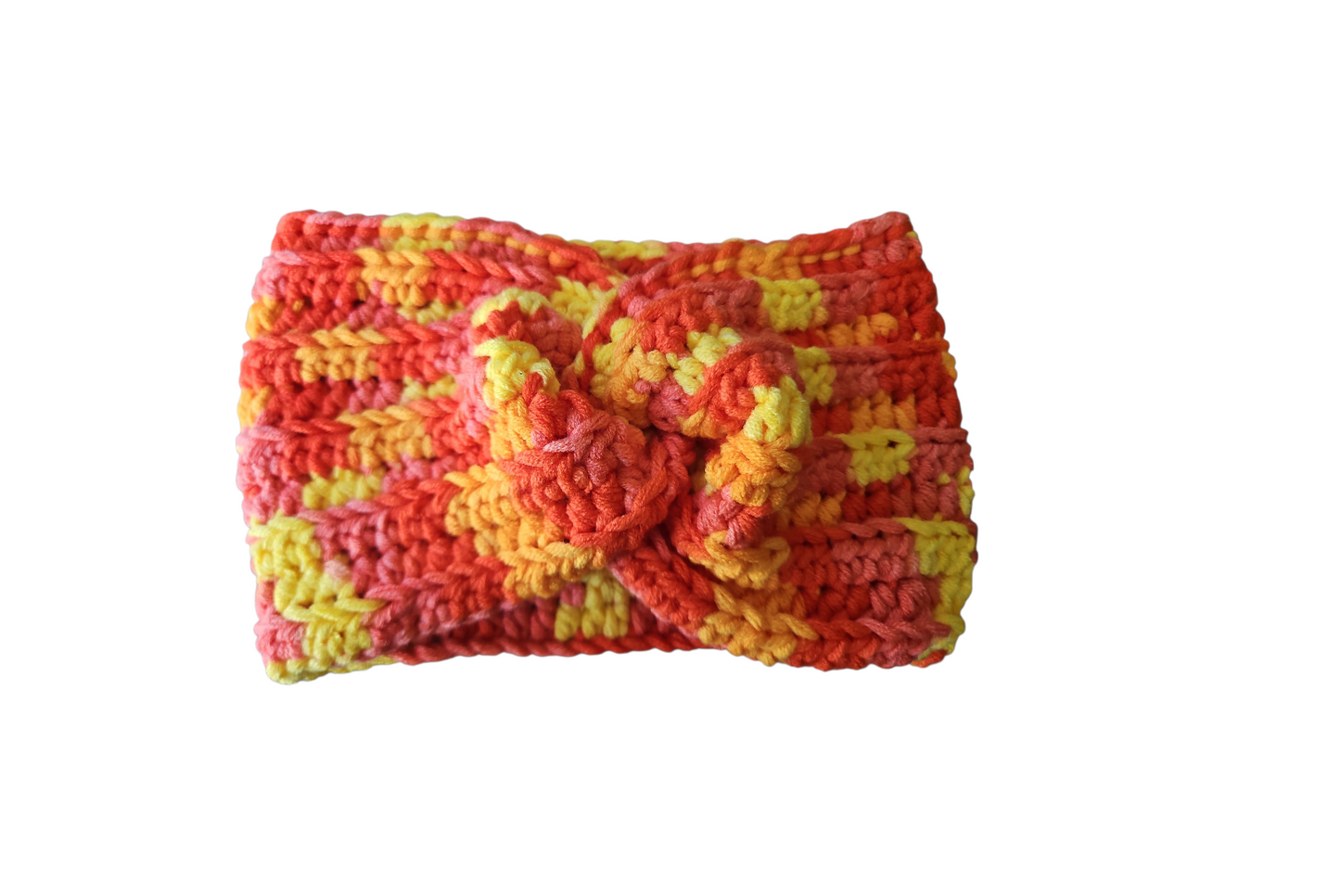 Peach Twisted Cotton Head Ear Warmer