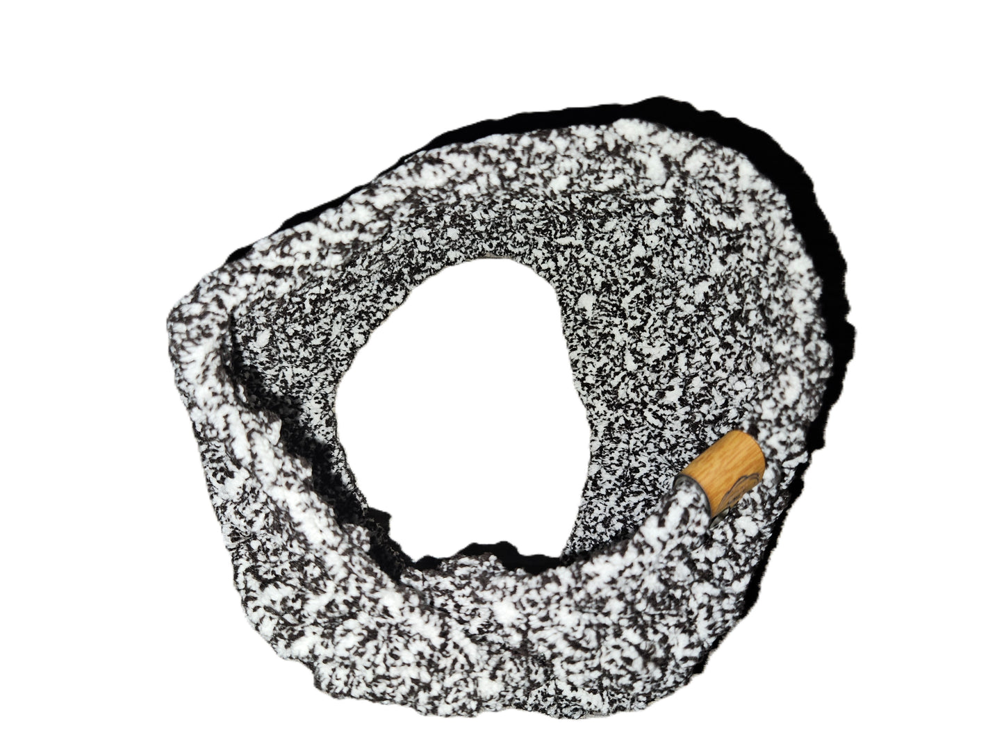 Chunky Black Twisted Cotton Head Ear Warmer