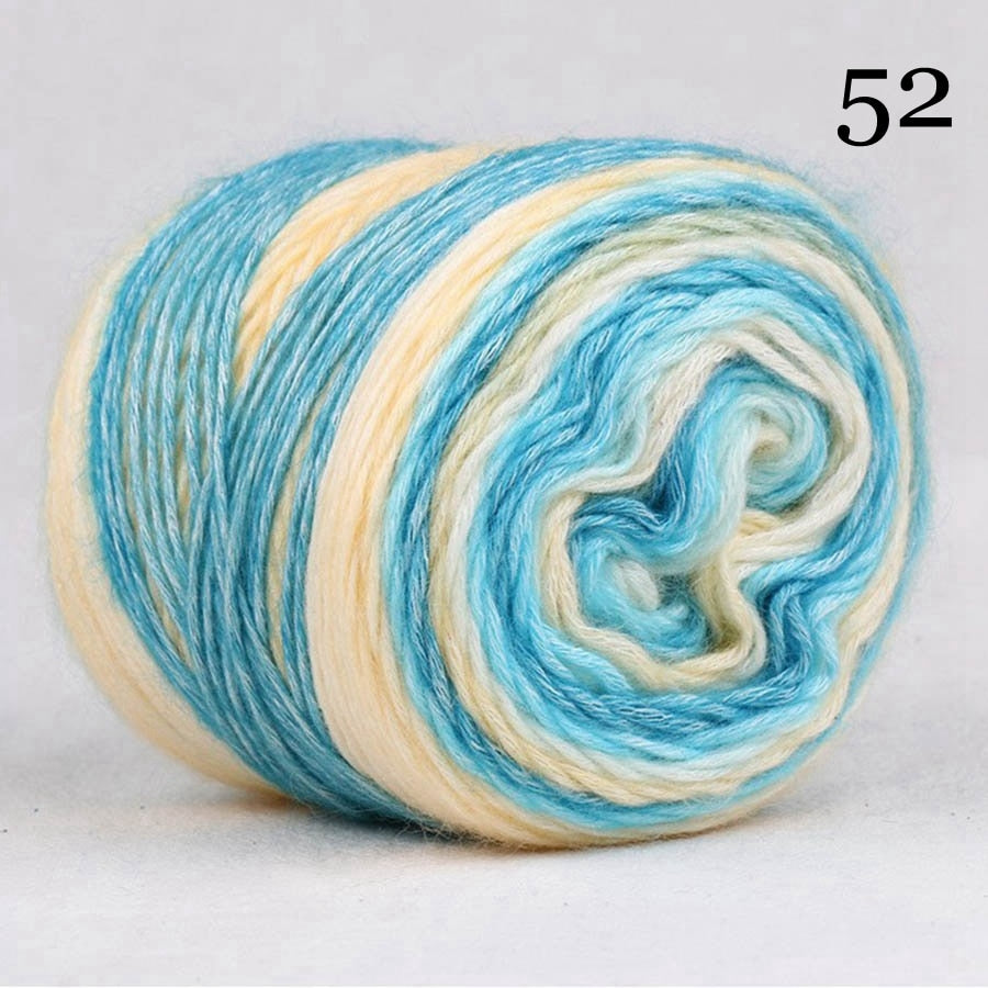 oAutoSjy Colorful Knitting Yarn Crochet Yarn Medium Thick Multicolored Yarn  Soft Fluffy Wool Yarn for Crocheting & Knitting Polyester Yarn Hand